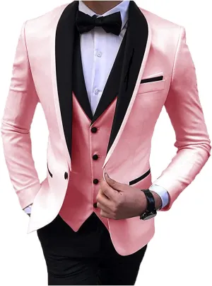 2024 Fashion Prom Suits for Men Slim Fit Wedding Suits for Men Party Tuxedos Set STXZ080