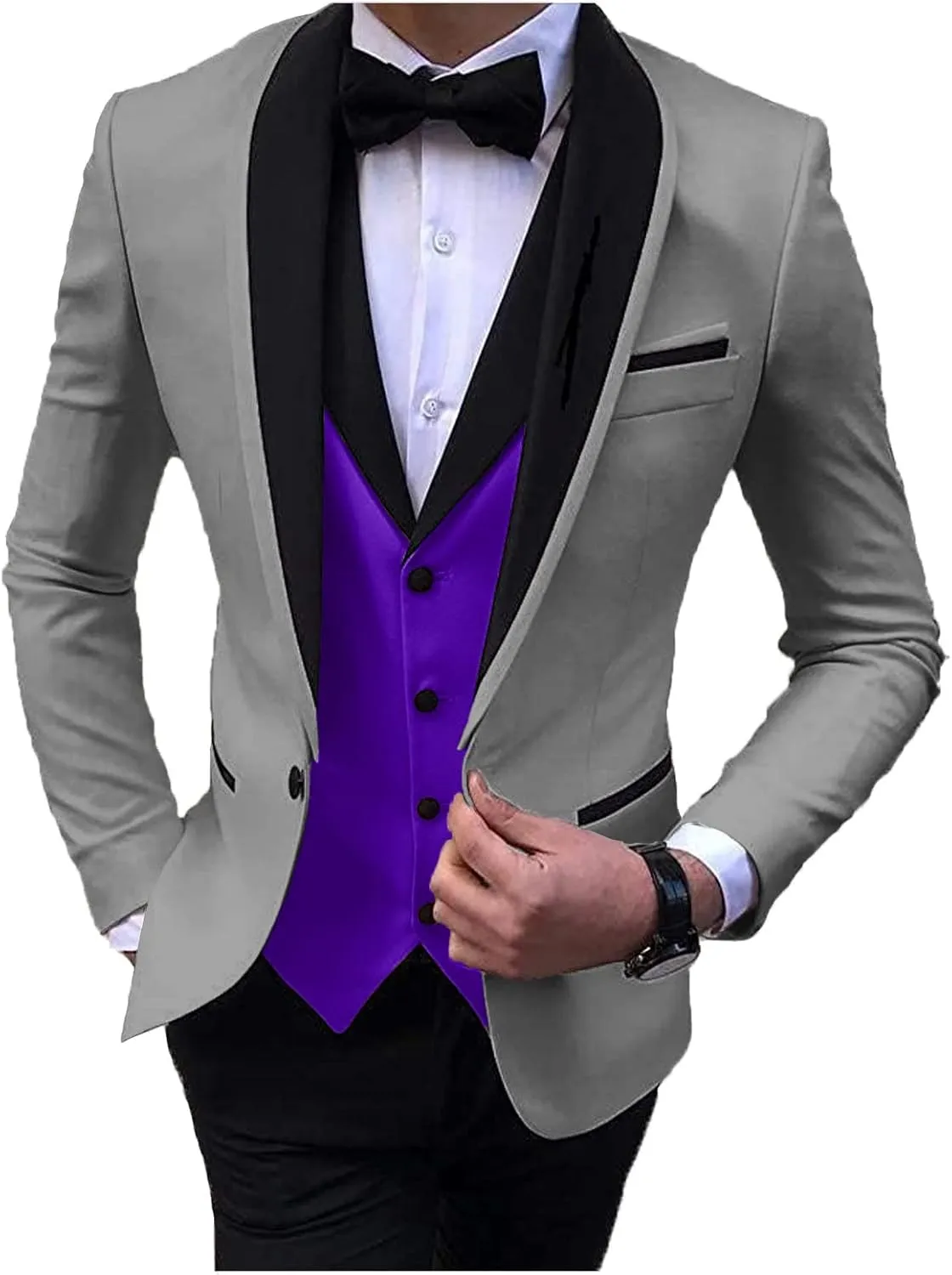 2024 Fashion Prom Suits for Men Slim Fit Wedding Suits for Men Party Tuxedos Set STXZ080