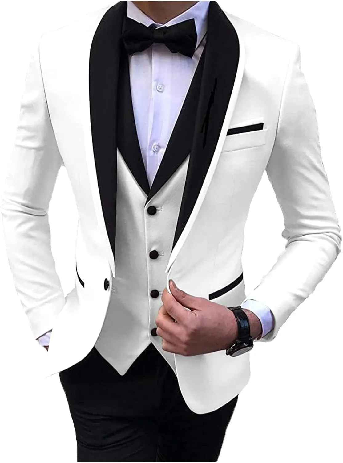 2024 Fashion Prom Suits for Men Slim Fit Wedding Suits for Men Party Tuxedos Set STXZ080