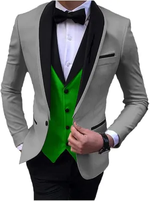 2024 Fashion Prom Suits for Men Slim Fit Wedding Suits for Men Party Tuxedos Set STXZ080