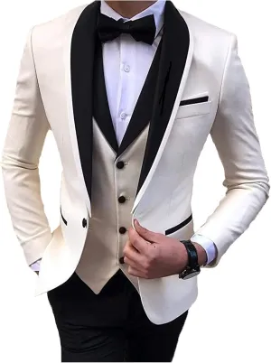2024 Fashion Prom Suits for Men Slim Fit Wedding Suits for Men Party Tuxedos Set STXZ080
