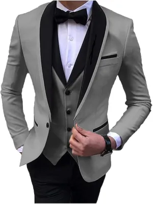2024 Fashion Prom Suits for Men Slim Fit Wedding Suits for Men Party Tuxedos Set STXZ080