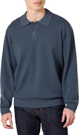 Amazon Essentials Men's Relaxed-Fit Knit Polo Sweater