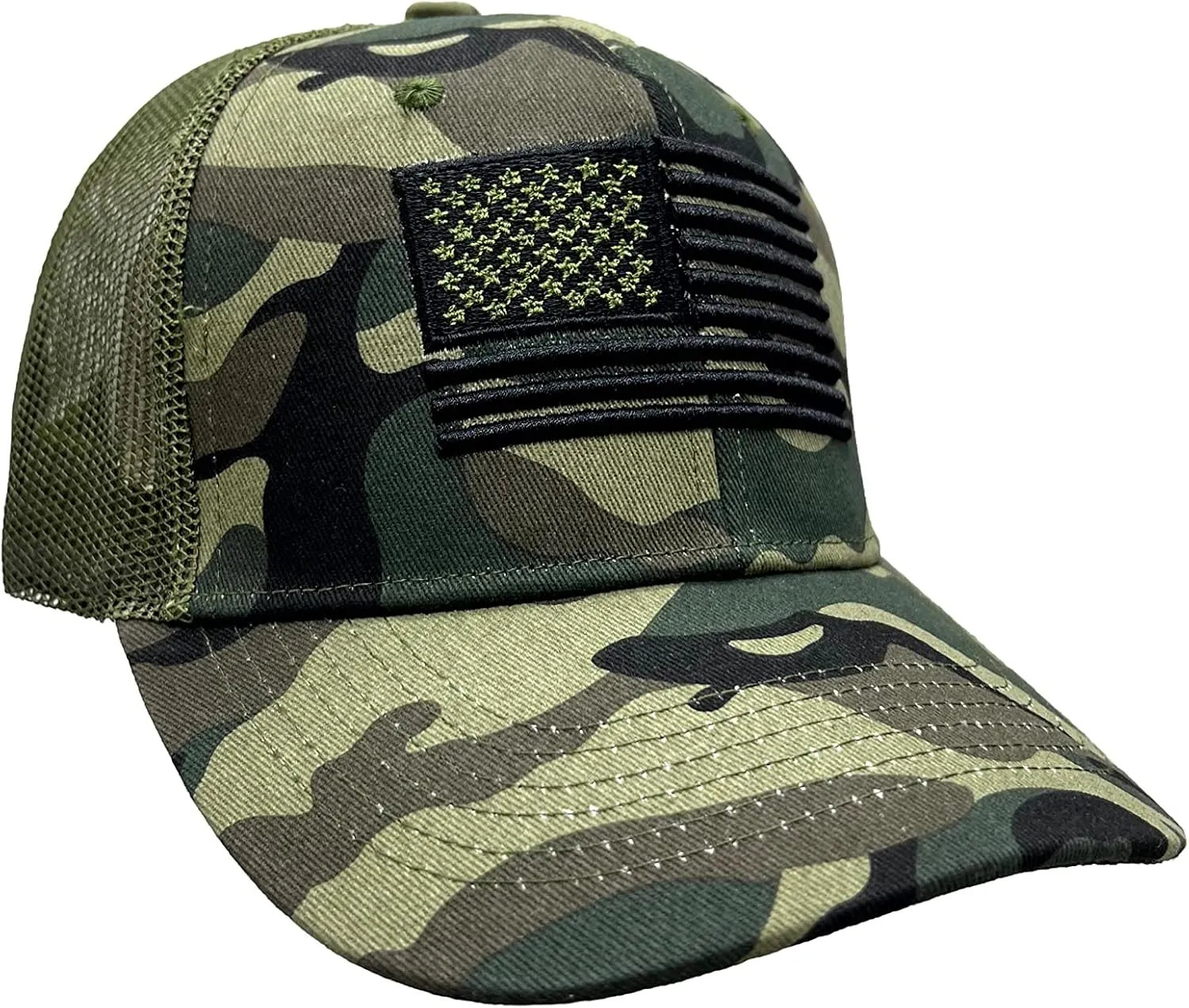 Ashen Fane American USA Flag Adjustable Snapback Casual Structured Baseball Hat