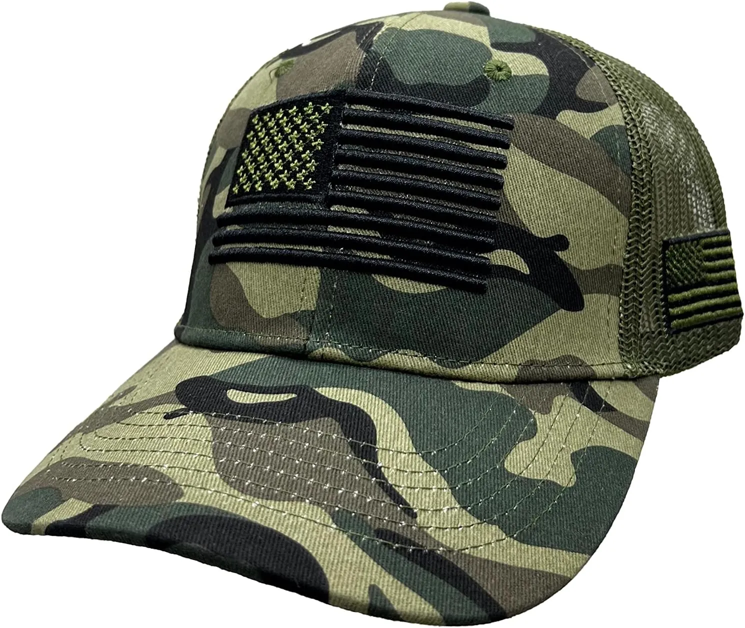 Ashen Fane American USA Flag Adjustable Snapback Casual Structured Baseball Hat