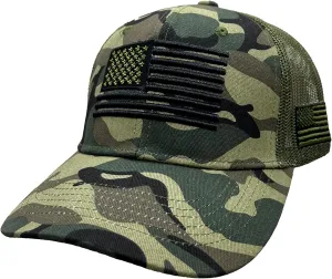 Ashen Fane American USA Flag Adjustable Snapback Casual Structured Baseball Hat