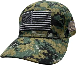 Ashen Fane American USA Flag Adjustable Snapback Casual Structured Baseball Hat