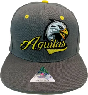 Baseball Cap-6-Panels, Flat Brim Snapback Embroidered Structured Crown & Adjustable