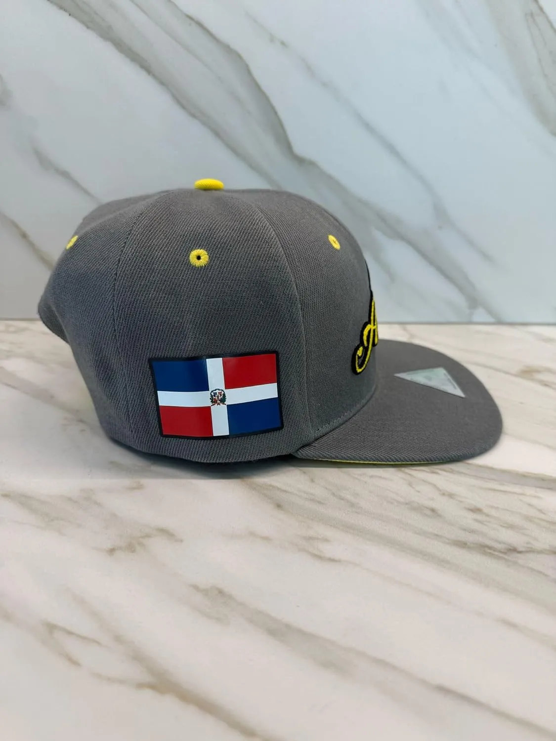 Baseball Cap-6-Panels, Flat Brim Snapback Embroidered Structured Crown & Adjustable