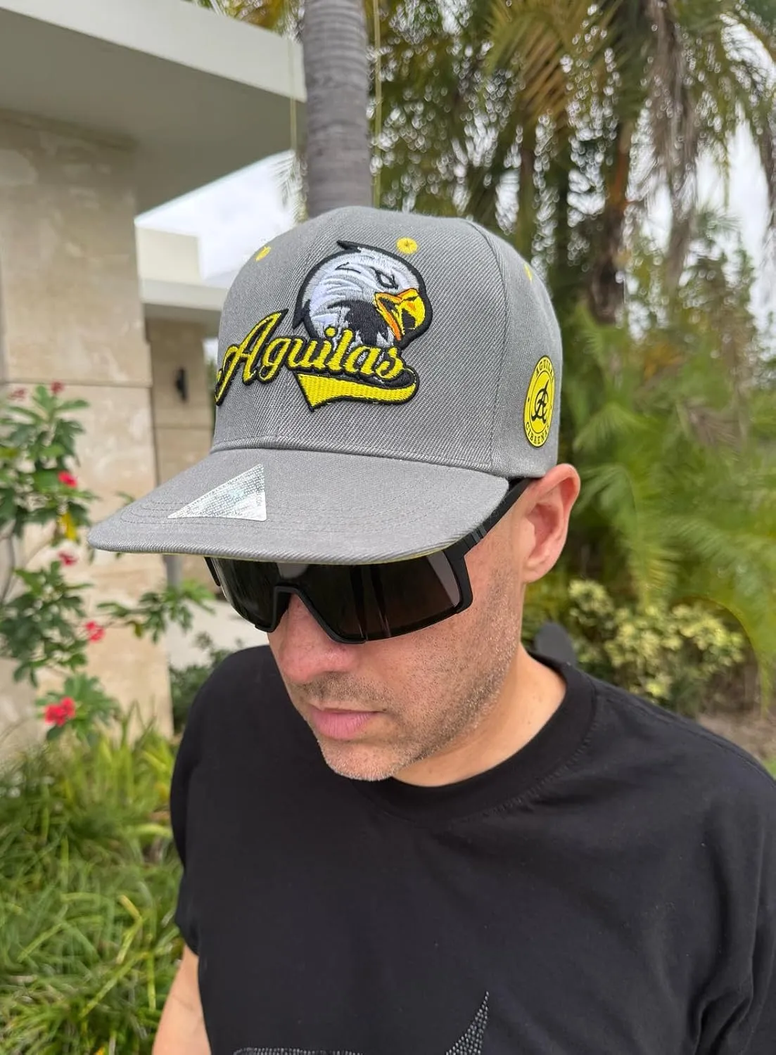 Baseball Cap-6-Panels, Flat Brim Snapback Embroidered Structured Crown & Adjustable