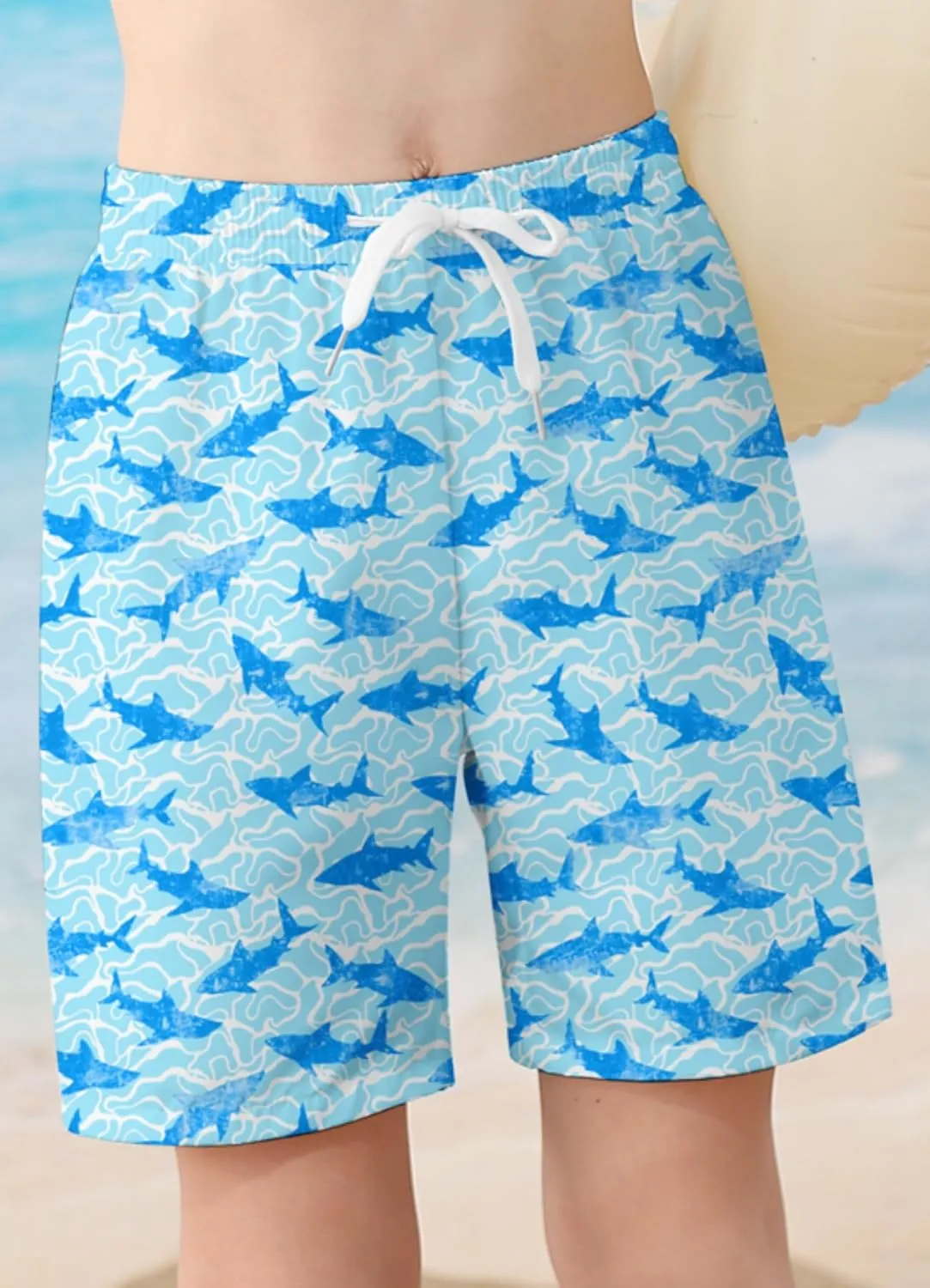 Boys Two Piece Rash Guard Swimsuits Sets Bathing Suits with Trunks 4-12 Years