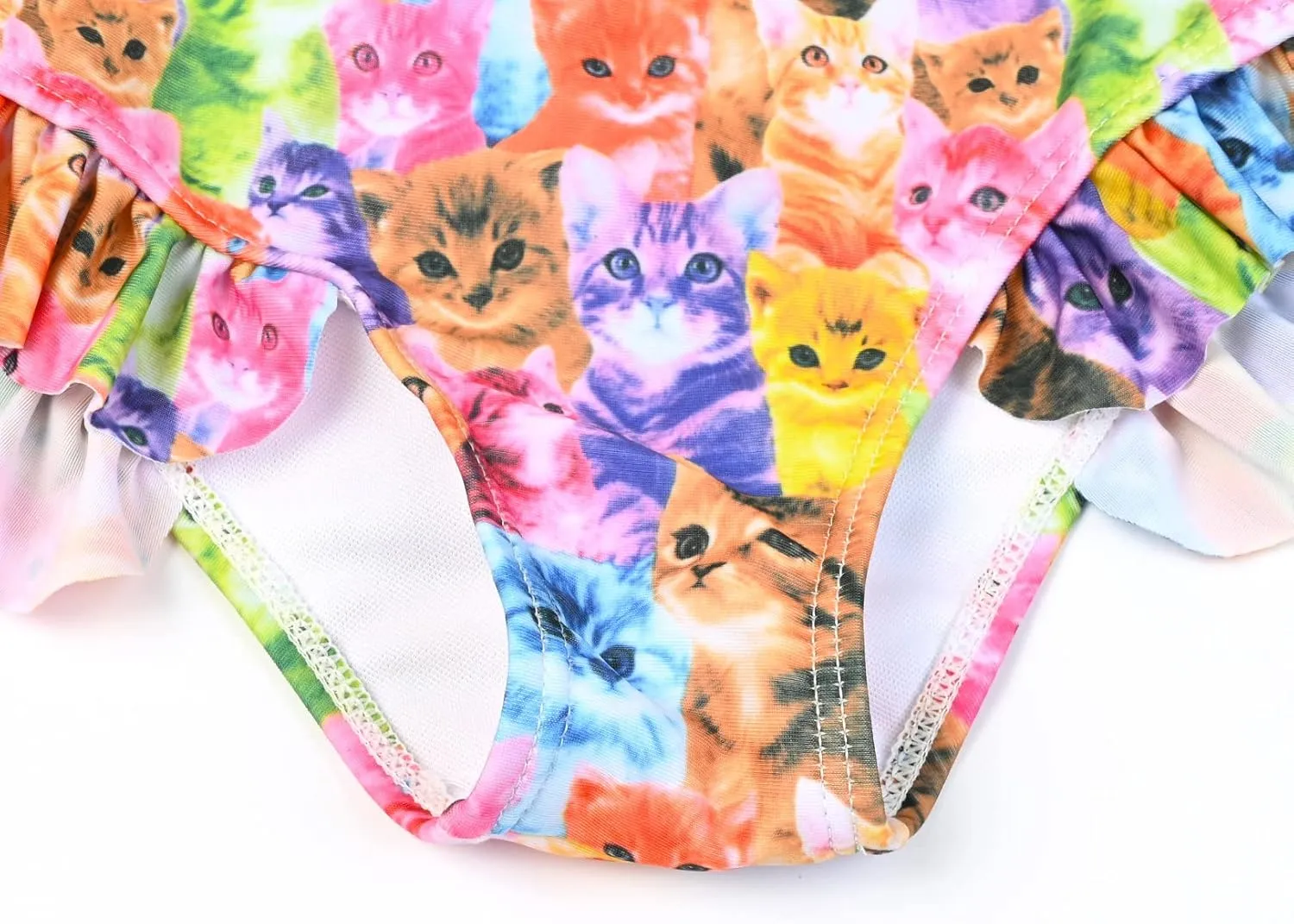 CHILDRENSTAR Girls One Shoulder Swimsuits Kids Two Piece Bathing Suits Beach Pool Swimwear