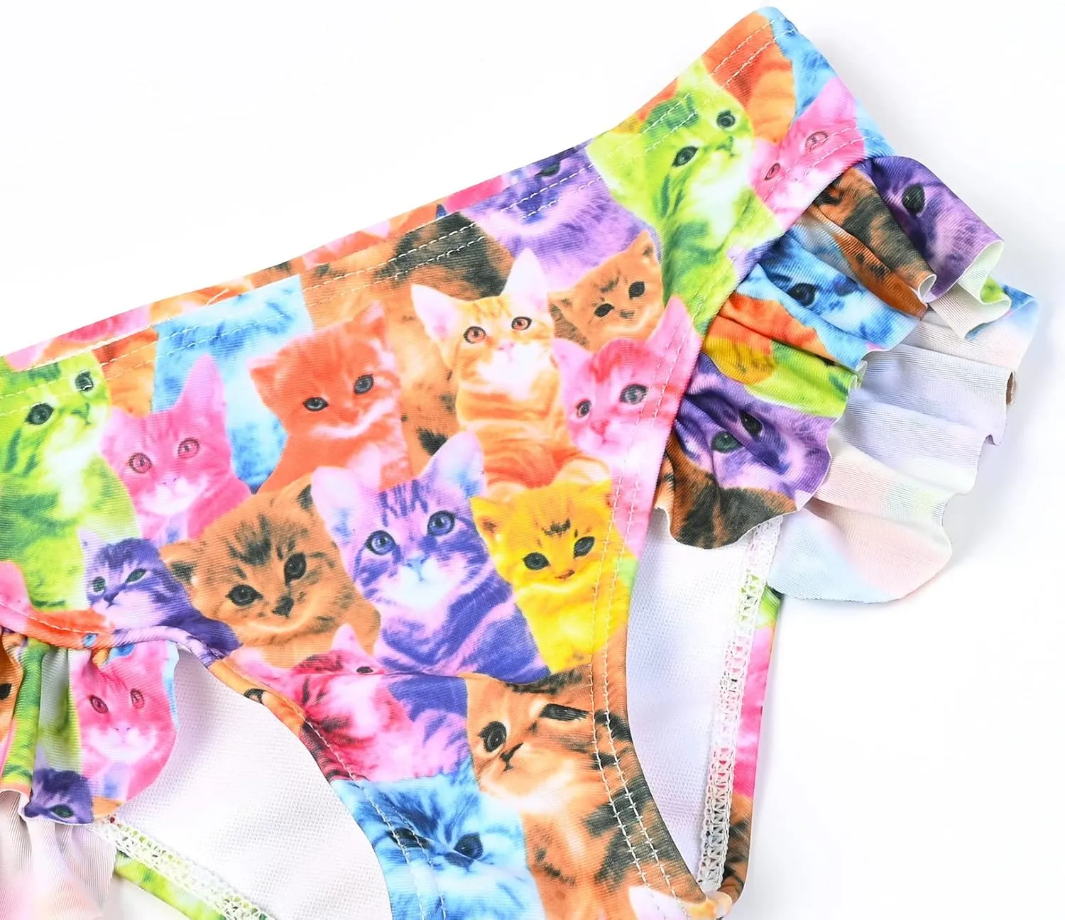 CHILDRENSTAR Girls One Shoulder Swimsuits Kids Two Piece Bathing Suits Beach Pool Swimwear