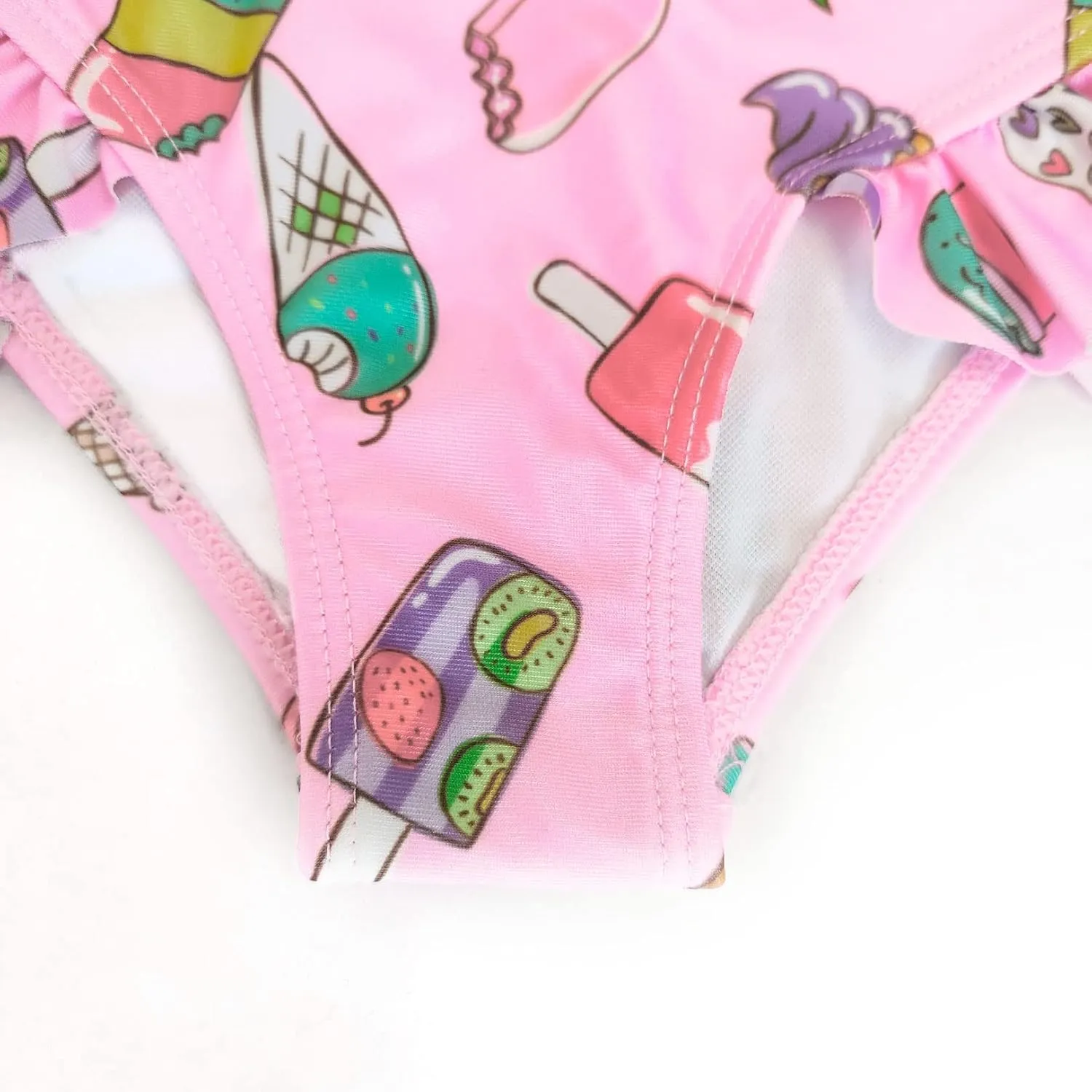 CHILDRENSTAR Girls One Shoulder Swimsuits Kids Two Piece Bathing Suits Beach Pool Swimwear