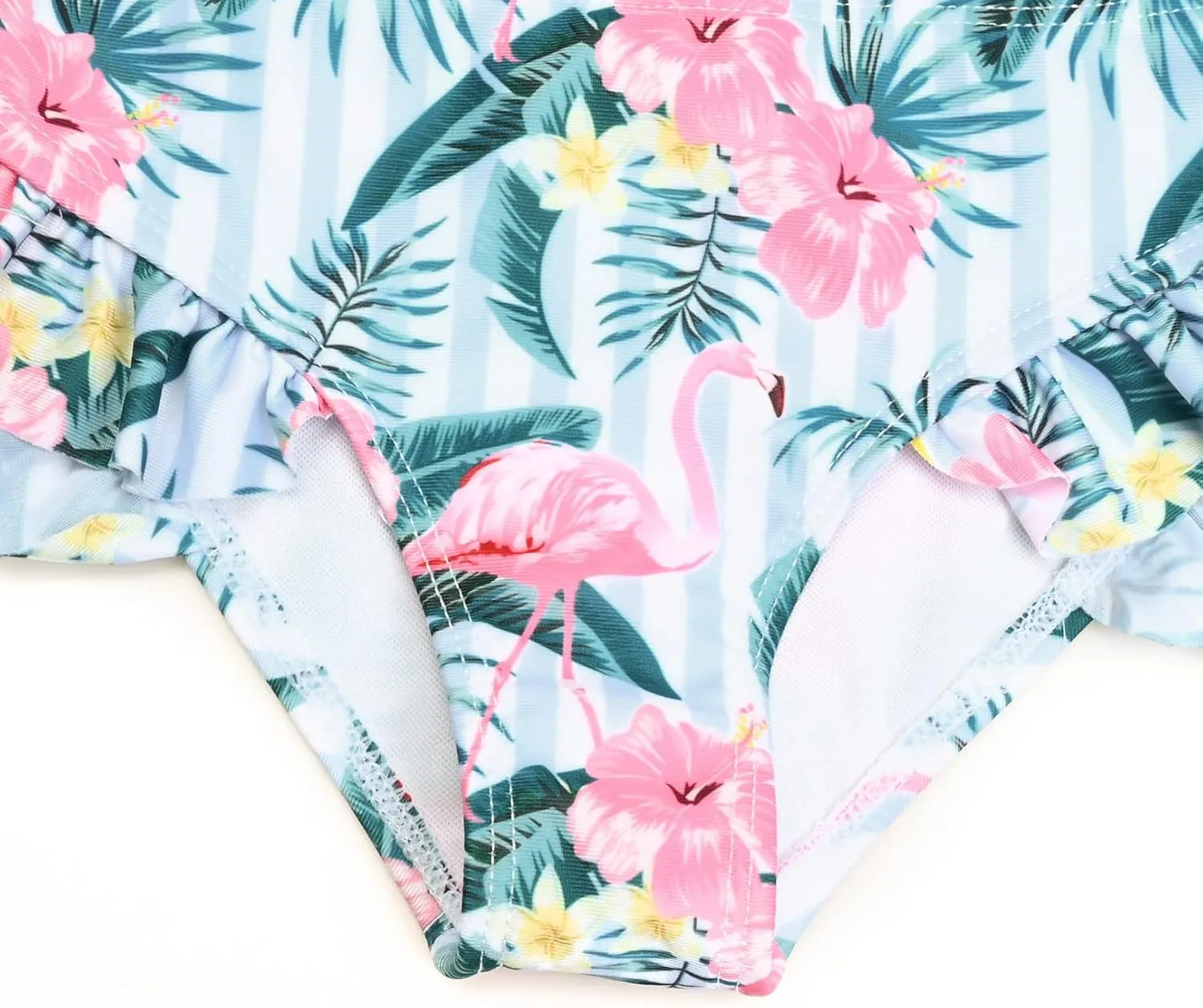 CHILDRENSTAR Girls One Shoulder Swimsuits Kids Two Piece Bathing Suits Beach Pool Swimwear