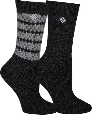 Columbia Women's 2 Pack Textured Wool Crew Socks