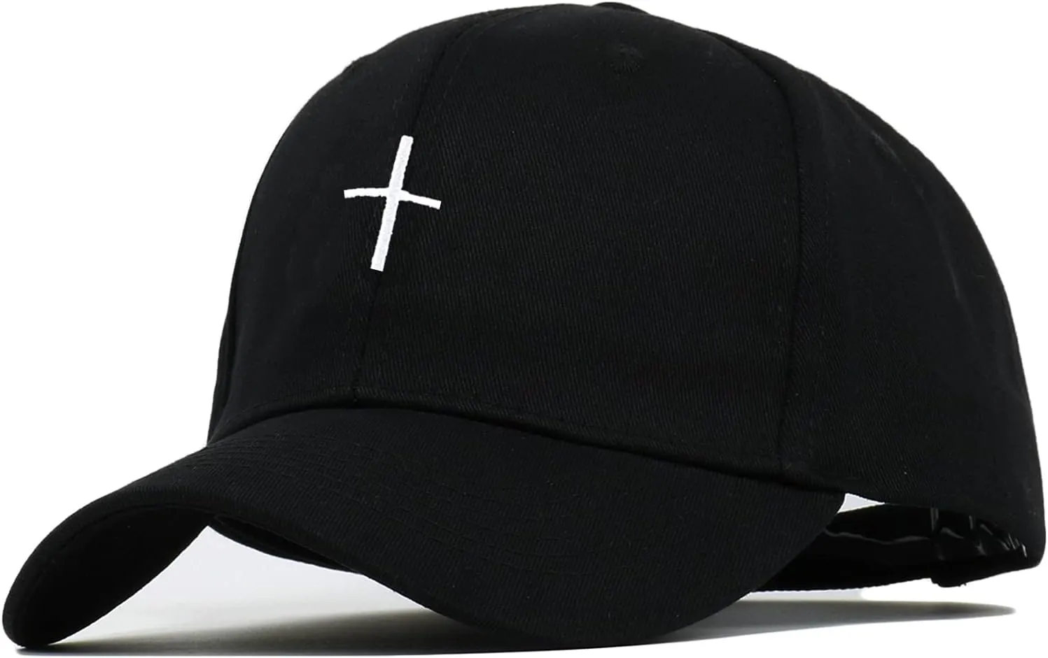 Cross Embroidery Baseball Cap,Adjustable Structured Dad Hat for Men Women Sun Hat