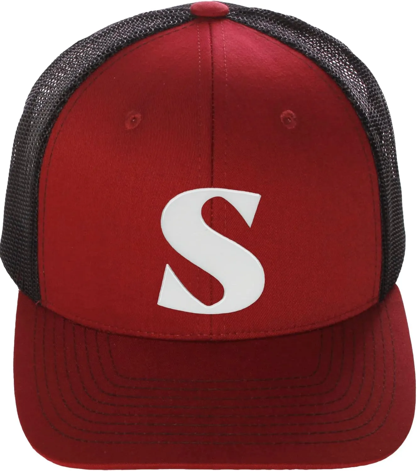 Daxton Baseball Trucker Hat 3D Capital Alphabet Letters Structured Mid Profile Cap