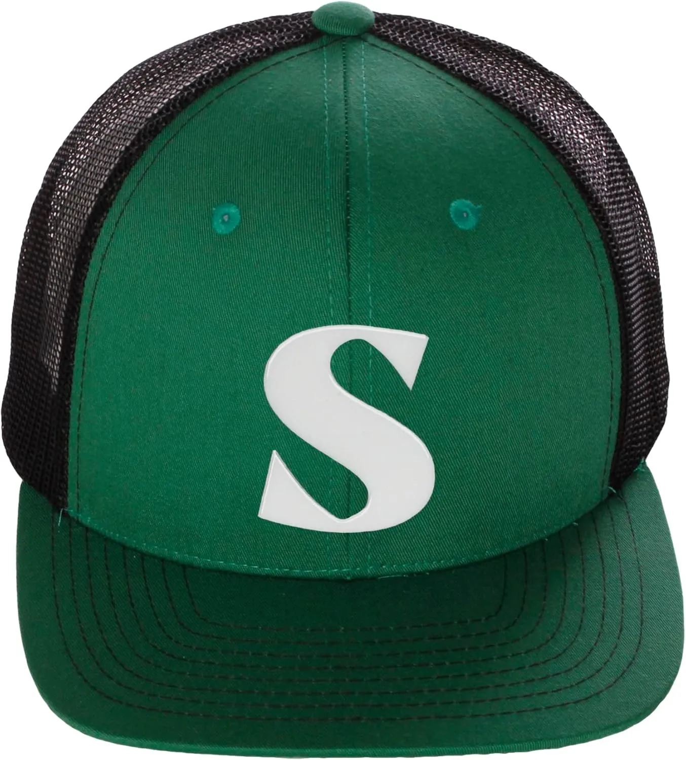 Daxton Baseball Trucker Hat 3D Capital Alphabet Letters Structured Mid Profile Cap