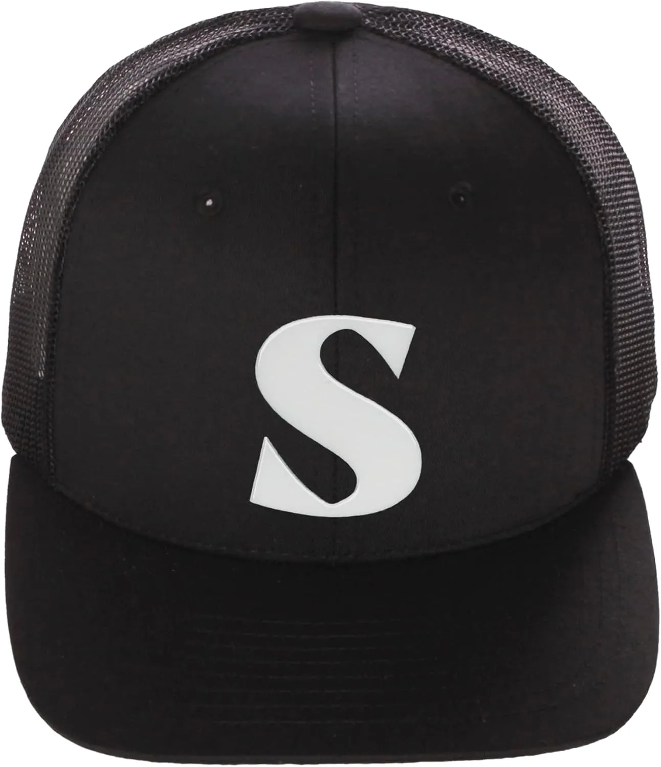 Daxton Baseball Trucker Hat 3D Capital Alphabet Letters Structured Mid Profile Cap