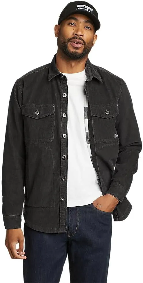Eddie Bauer Men's Classic Fit Faultline Long-Sleeve Corduroy Shirt