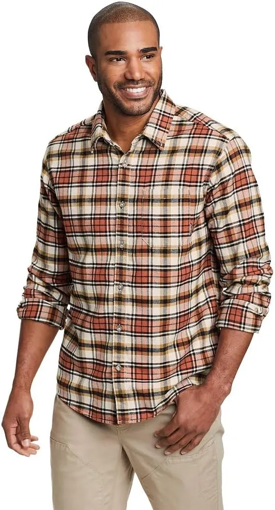 Eddie Bauer Men's Classic Fit Favorite Long-Sleeve Flannel Shirt