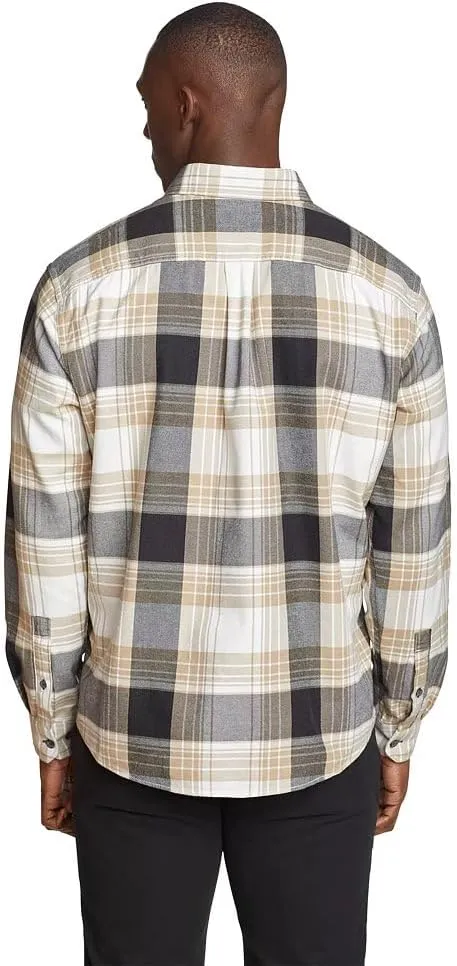 Eddie Bauer Men's Classic Fit Favorite Long-Sleeve Flannel Shirt
