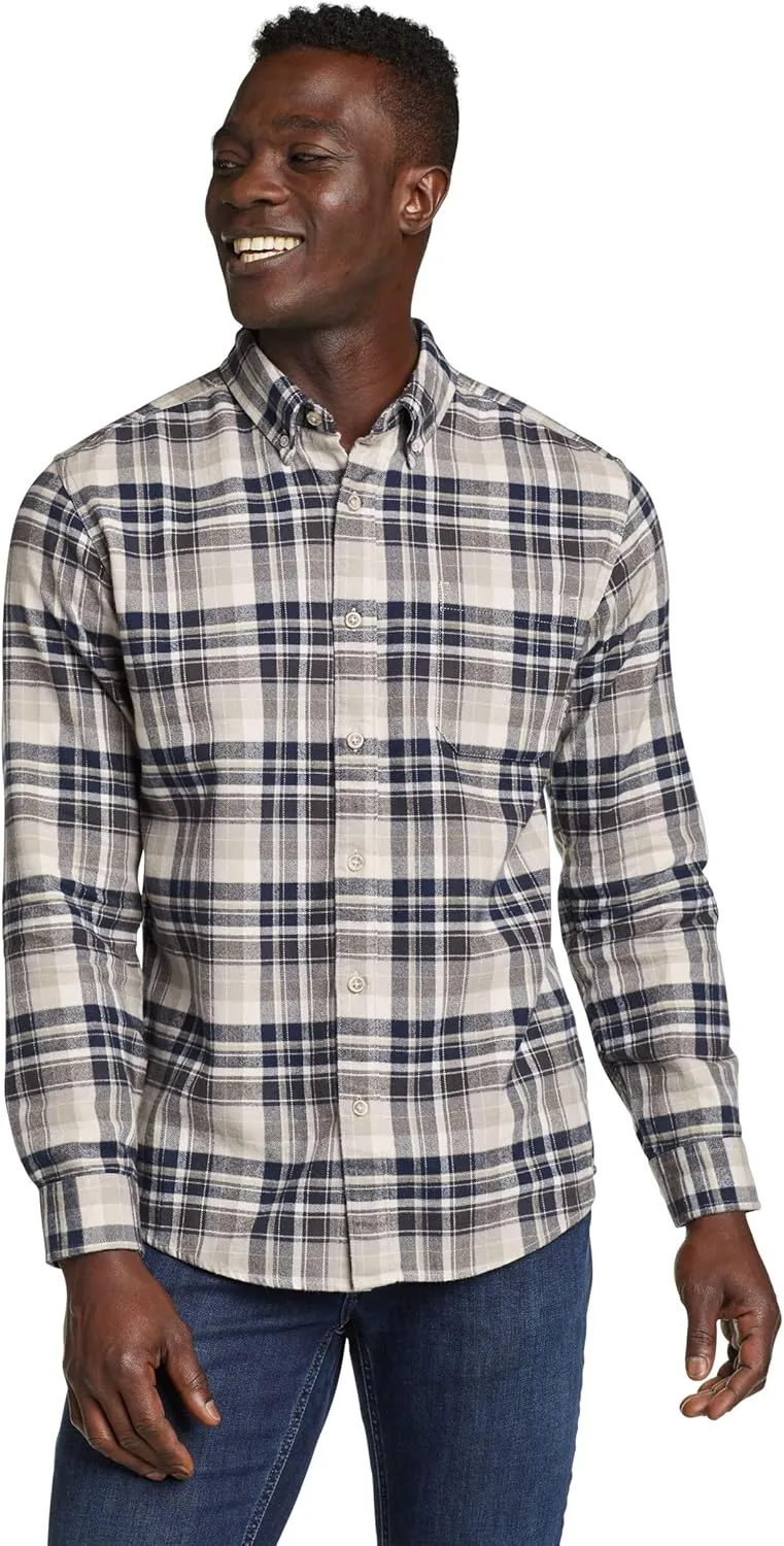 Eddie Bauer Men's Classic Fit Favorite Long-Sleeve Flannel Shirt