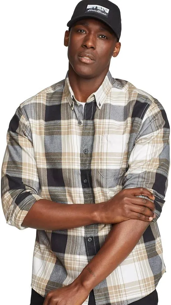 Eddie Bauer Men's Classic Fit Favorite Long-Sleeve Flannel Shirt