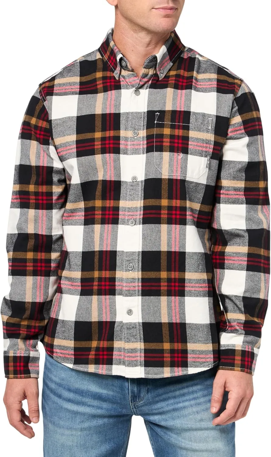 Eddie Bauer Men's Classic Fit Favorite Long-Sleeve Flannel Shirt