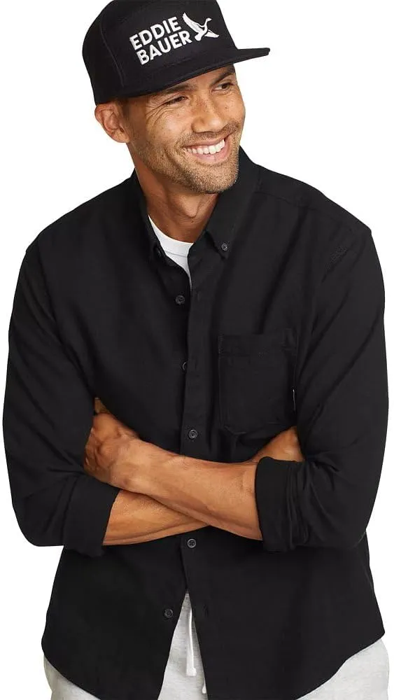 Eddie Bauer Men's Eddie's Favorite Flannel Classic Fit Shirt - Solid