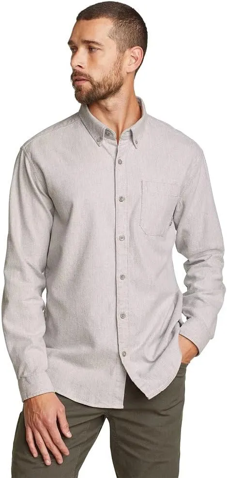 Eddie Bauer Men's Eddie's Favorite Flannel Classic Fit Shirt - Solid
