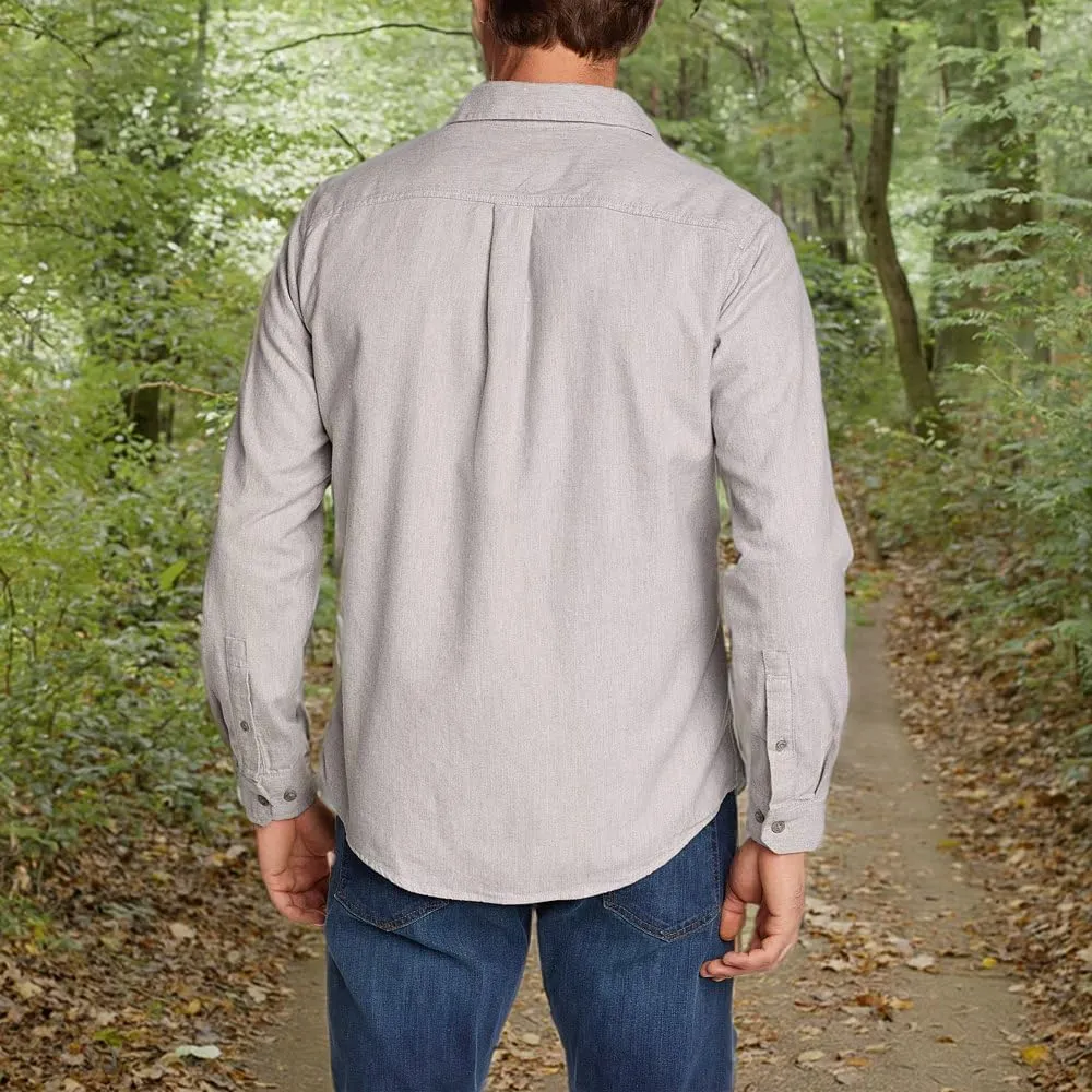 Eddie Bauer Men's Eddie's Favorite Flannel Classic Fit Shirt - Solid