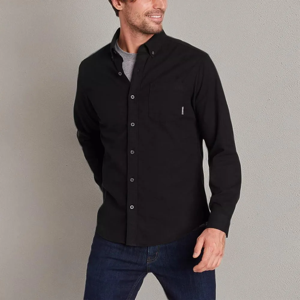 Eddie Bauer Men's Eddie's Favorite Flannel Classic Fit Shirt - Solid