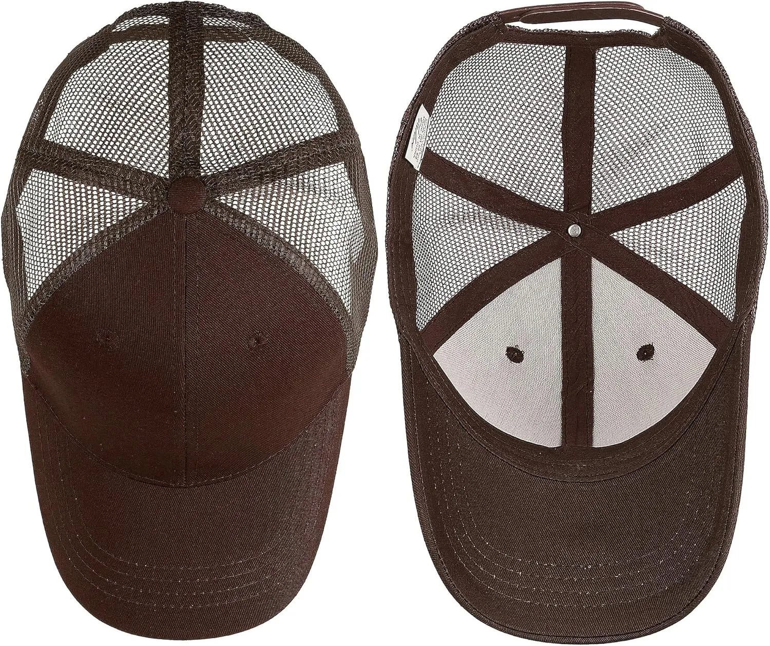 Falari Trucker Hat Baseball Cap Structured Plain Design 6 Panel, Adjustable Size
