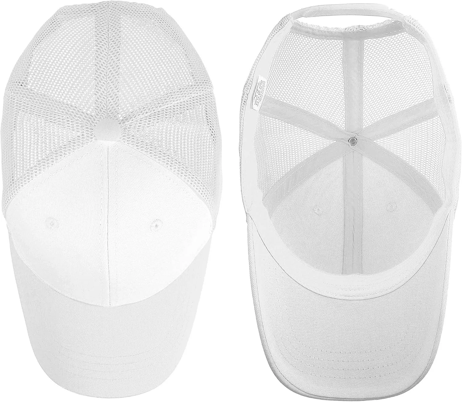 Falari Trucker Hat Baseball Cap Structured Plain Design 6 Panel, Adjustable Size