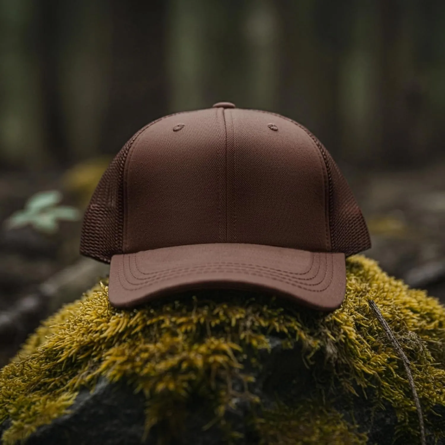 Falari Trucker Hat Baseball Cap Structured Plain Design 6 Panel, Adjustable Size