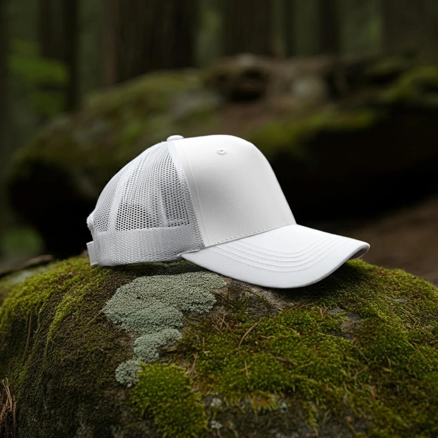 Falari Trucker Hat Baseball Cap Structured Plain Design 6 Panel, Adjustable Size