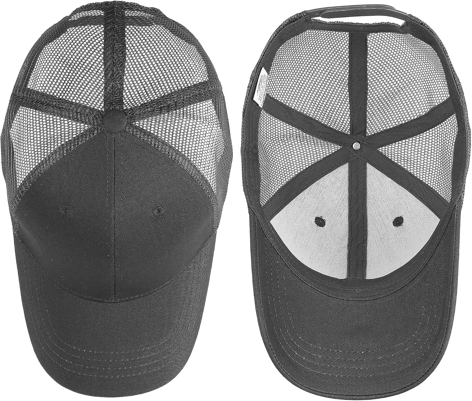 Falari Trucker Hat Baseball Cap Structured Plain Design 6 Panel, Adjustable Size