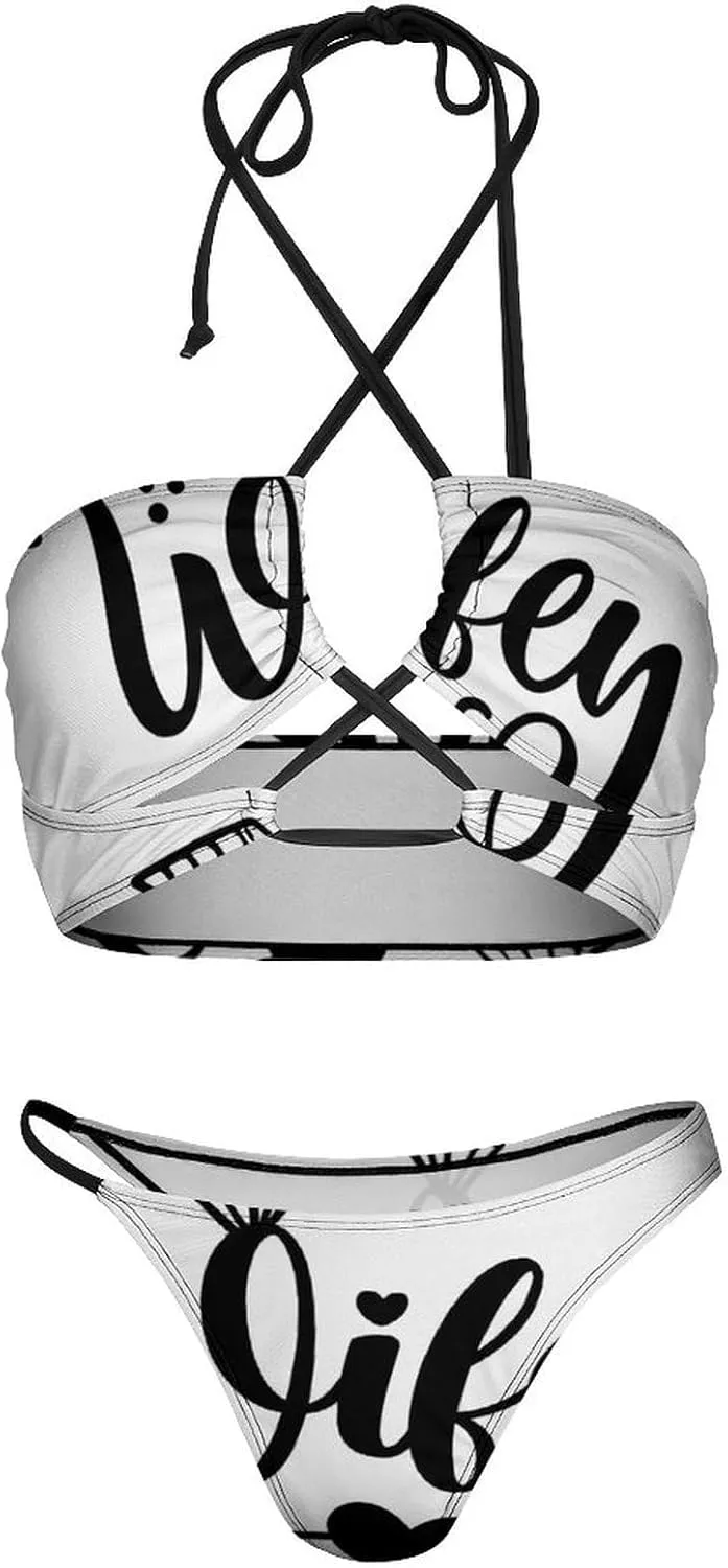 Fashion Sexy Adjustable Halter Bikini Set Two Piece Bathing Suits