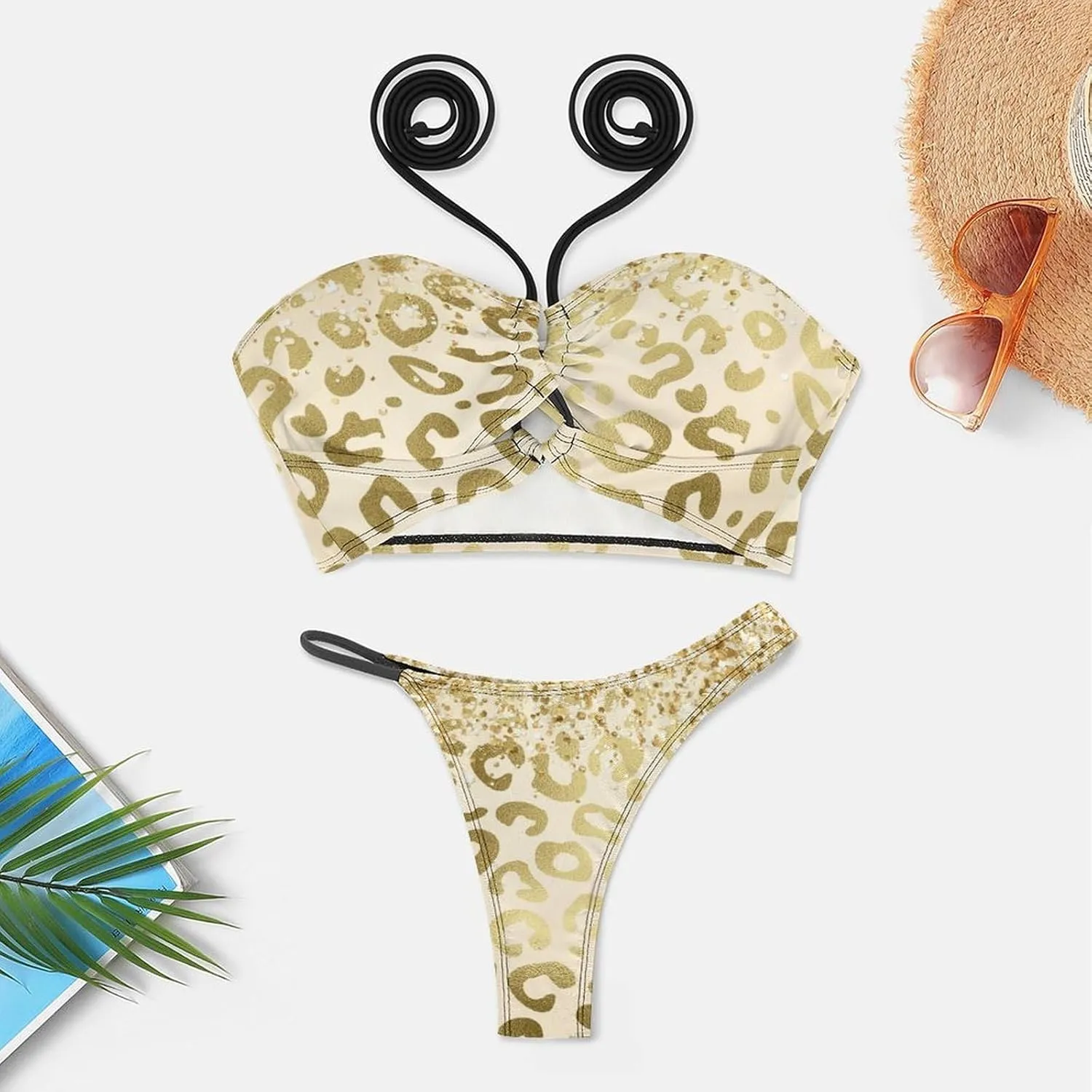 Fashion Sexy Adjustable Halter Bikini Set Two Piece Bathing Suits