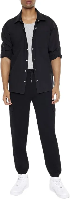 Forever 21 Men's Textured Cargo Joggers