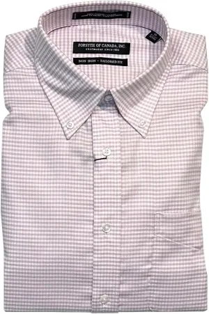 Forsyth of Canada Tailored Fit Non-Iron Long Sleeve Dress Shirt