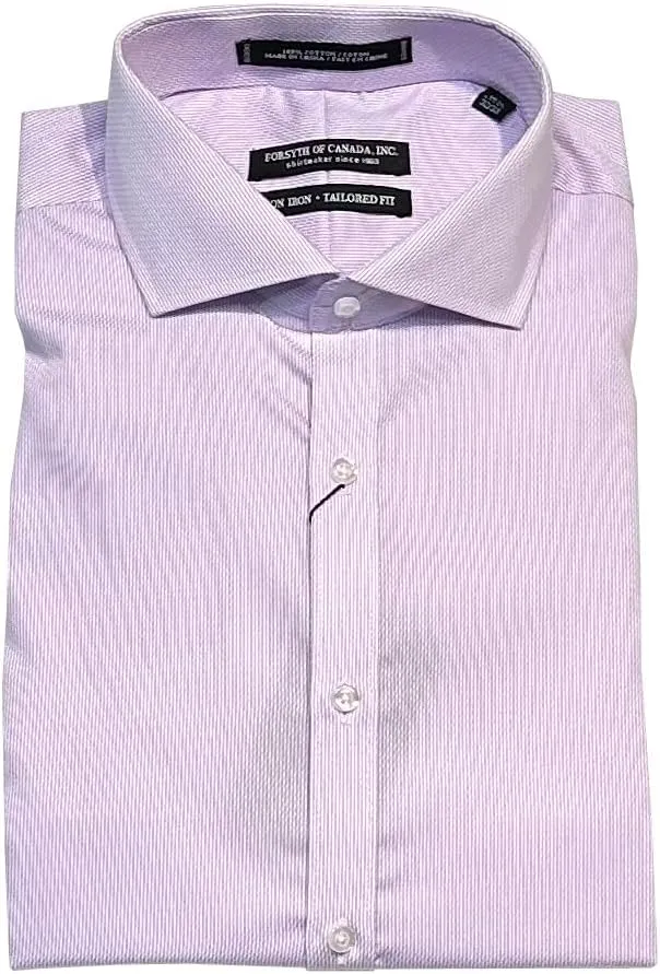 Forsyth of Canada Tailored Fit Spread Collar Non-Iron Dress Shirt