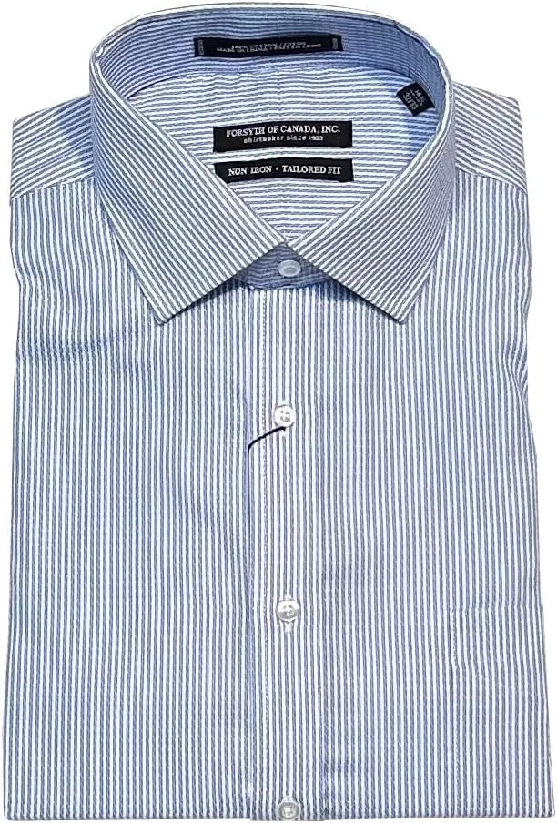 Forsyth of Canada Tailored Fit Spread Collar Non-Iron Dress Shirt