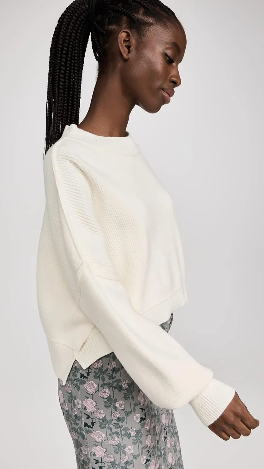 Free People Women's Easy Street Crop Pullover Sweater