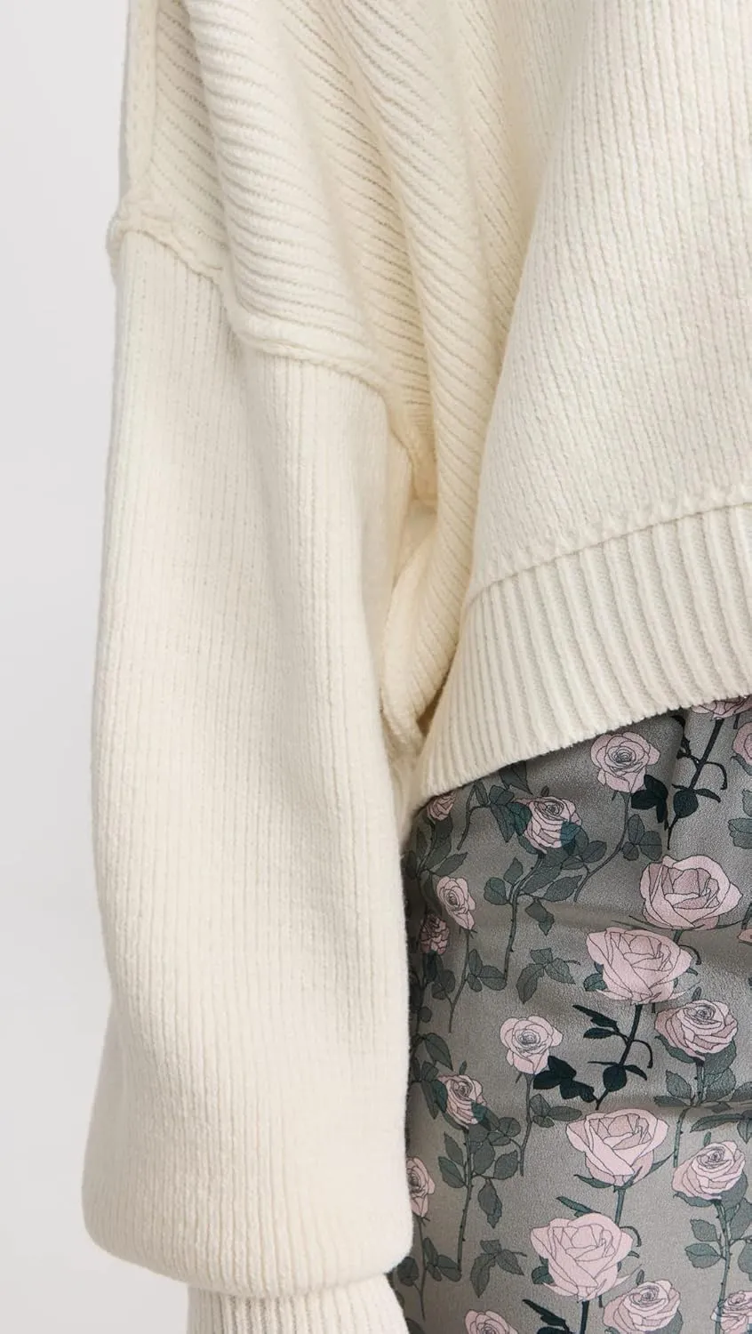 Free People Women's Easy Street Crop Pullover Sweater