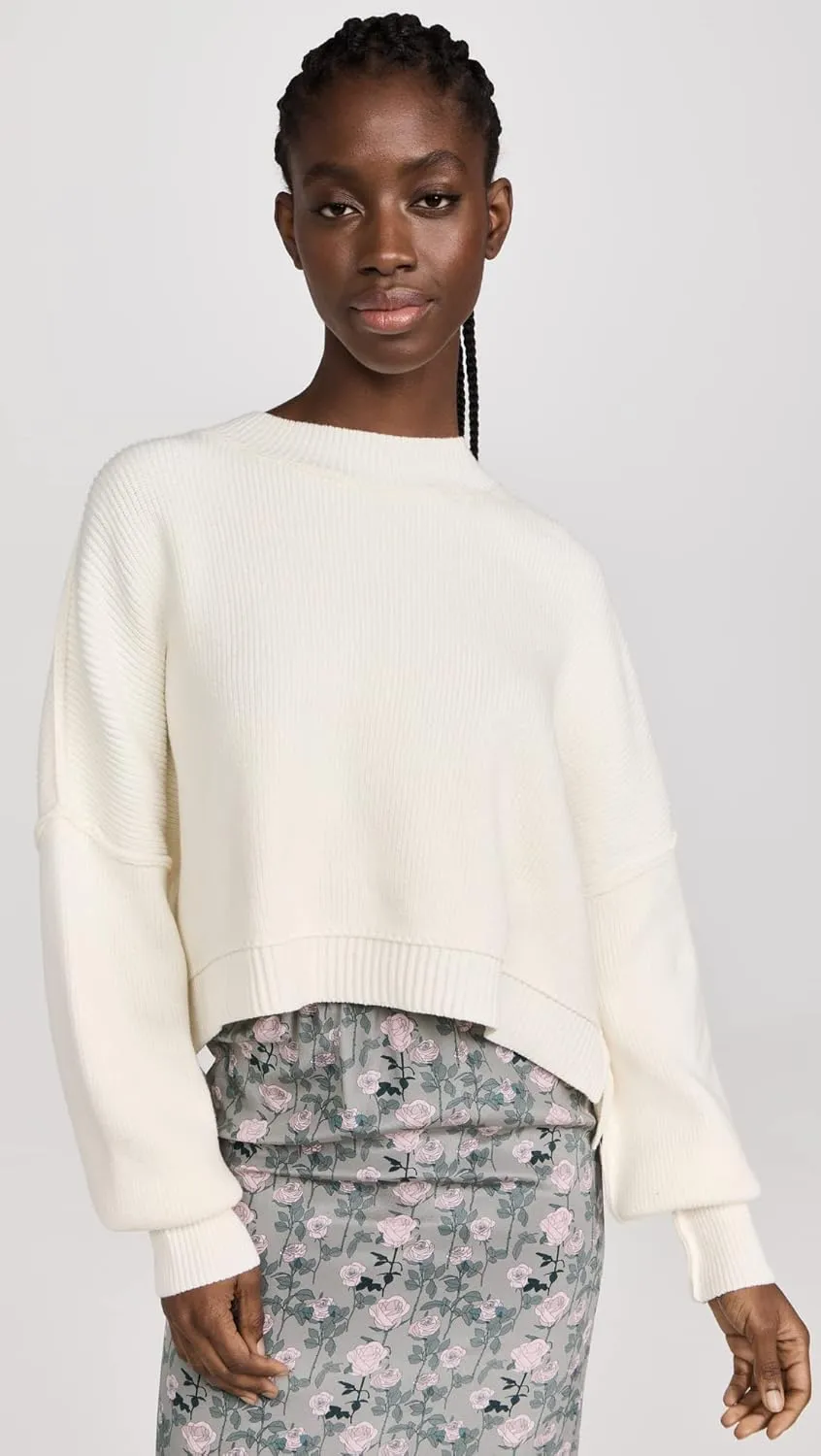Free People Women's Easy Street Crop Pullover Sweater