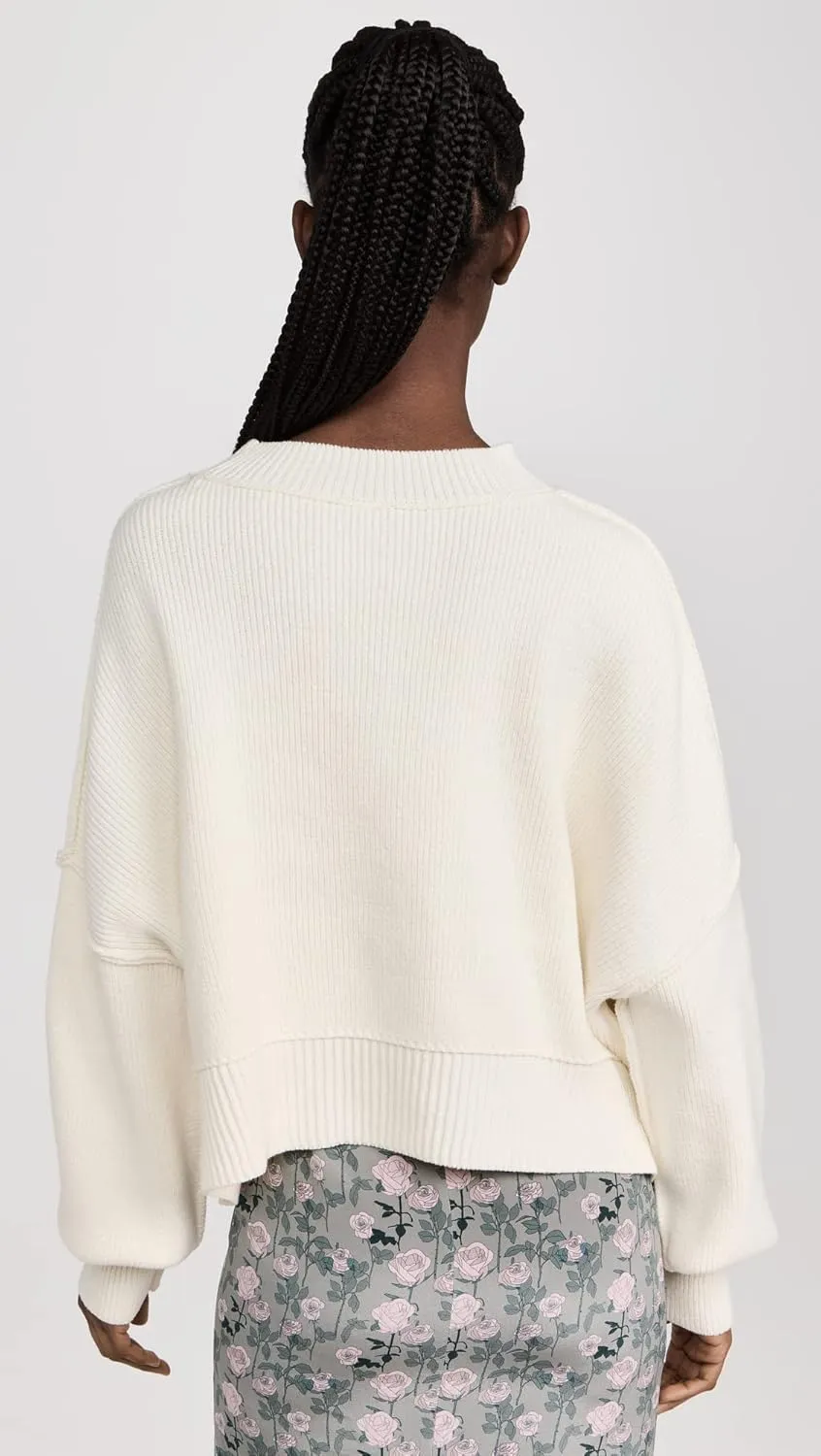 Free People Women's Easy Street Crop Pullover Sweater