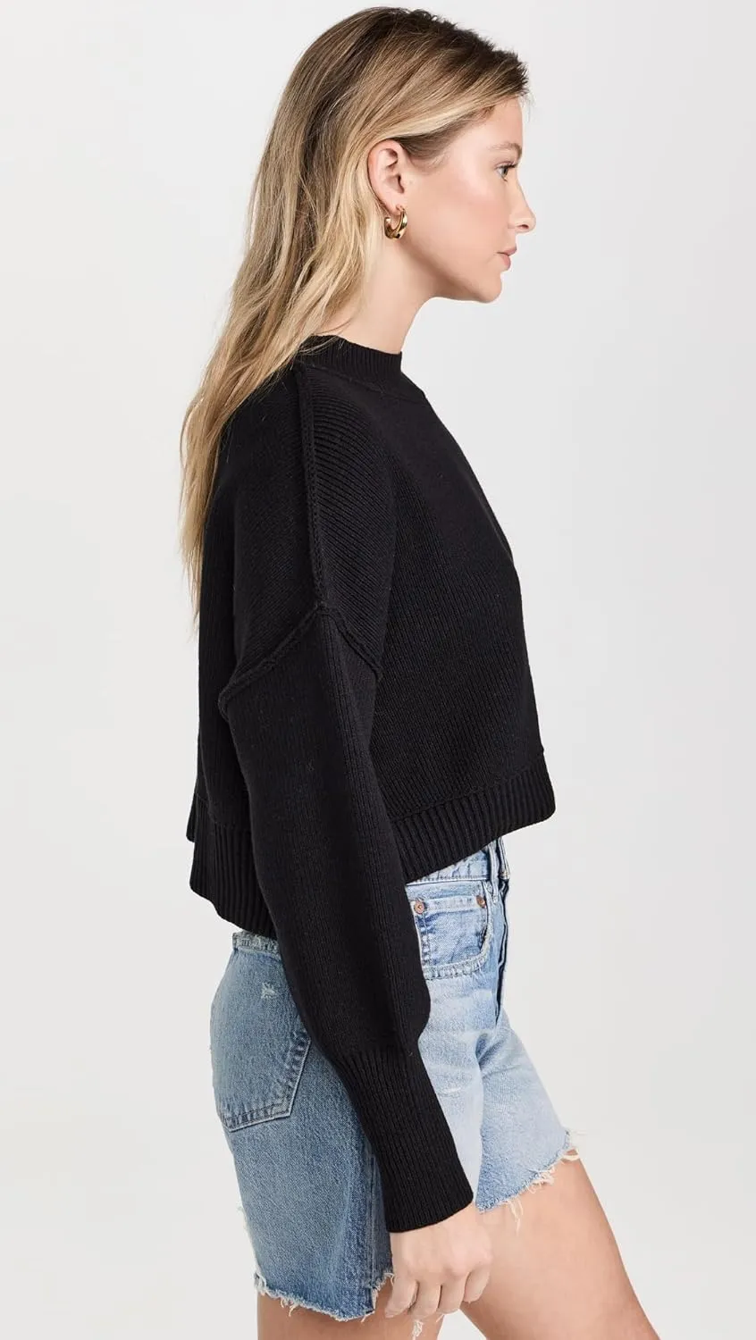 Free People Women's Easy Street Crop Pullover Sweater